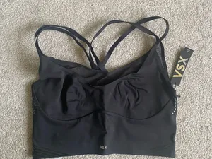 Victoria's Secret Black Multi-Strap Sports Bra Tank thumbnail 3