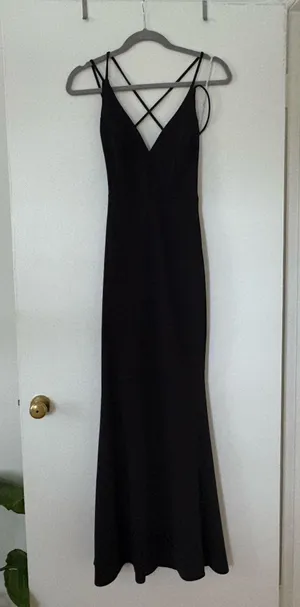 Lulus Long Dress Black thumbnail 1