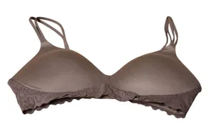 Aerie Real Sunnie Wireless Bra‎ Womens Size 32C Gray Lace Comfort Lightly Padded thumbnail 1