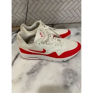 Nike Air Max 1 Ultra Moire White Red 704995-102 Womens Size 8 thumbnail 2