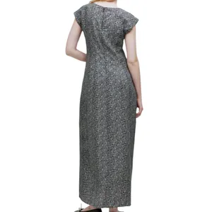 EUC Madewell Cap Sleeve V Neck Midi Dress Floral Cupro Blend Size 4 Retail $128 thumbnail 2