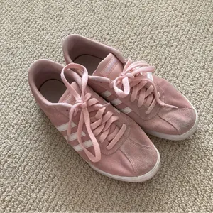 Adidas Women's Neo Courtset Sneakers Dusty Pink White Soft Size 7.5 Fashion EUC thumbnail 4