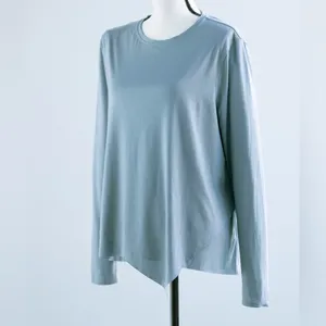 Lululemon Sweetest Day Long Sleeve *Tencel Blue Cast sz 12 thumbnail 4