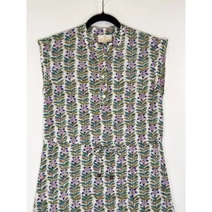 Perry Walker Womens Dress Green Floral Mini Cap Sleeve A Line Boho 1 US Small thumbnail 6