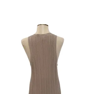 & Other Stories Rib Knit Sleeveless Midi Maxi Tank Dress Taupe‎ Medium thumbnail 10