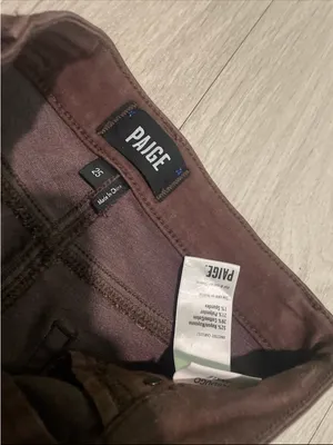 PAIGE Dark Brown Skinny Jeans thumbnail 2