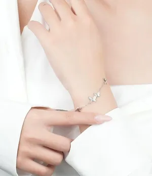Adjustable Butterfly Charm Bracelet for Women thumbnail 2