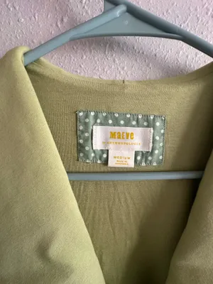 Anthropologie Maeve Scalloped Green Button Down Dress thumbnail 4