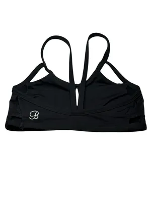HTF: Bombshell Sportswear ✵ Queen Peekaboo Cut Out Sports Bra ✵ Black ✵ M thumbnail 11