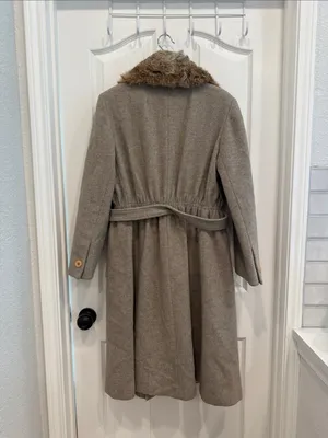 Vintage fur lined Montgomery Ward Union made Pea coat thumbnail 8