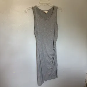 Altard State Dress Sm Asymmetrical Twist Front Pullover Heathered Tan Party XS thumbnail 2