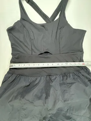 Sleeveless Black Cropped-Waist Jumpsuit with Elastic Ankles thumbnail 6