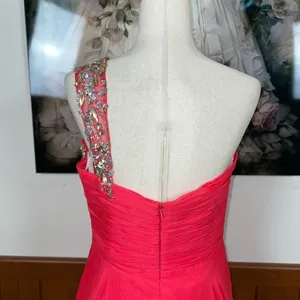 Stunning Glam Girls Pink One-Shoulder Prom Gown with Embellishments! thumbnail 7
