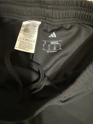adidas Black Track‎ Pants with White Side Stripes thumbnail 5