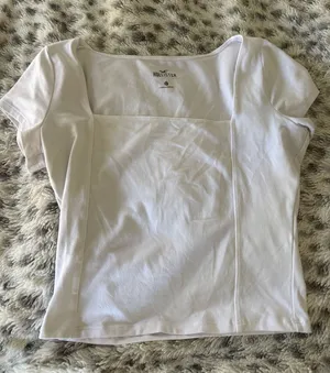 Hollister Square Neck Top white thumbnail 1