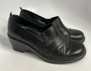 Dansko black leather‎ clogs size 39 thumbnail 1
