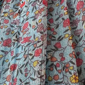 LABEL RITU KUMAR Blue Floral Printed Maxi Dress Size Small thumbnail 8
