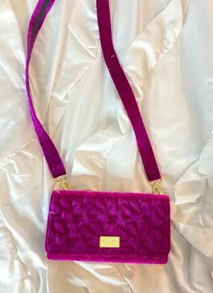 Betsey Johnson Magenta Crossbody thumbnail 1