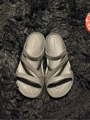 CROCS black riple-Strap Slide Sandals thumbnail 2