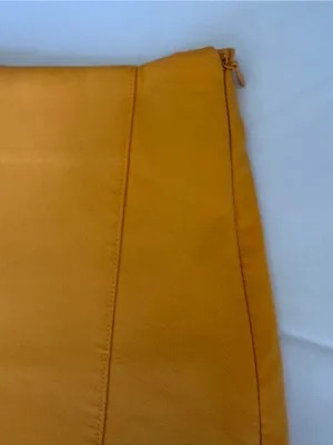 Zara Yellow Orange Mini Skort Size Small thumbnail 5
