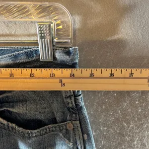 881 | Madewell Rigid Demi-Boot Crop Distressed‎ High Rise Jeans Blue Womens 26 thumbnail 6