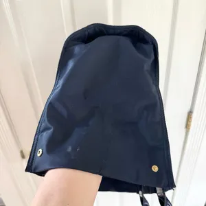 TORY BURCH Leather-Trimmed Navy Ella Tote bag Women’s Size L thumbnail 15