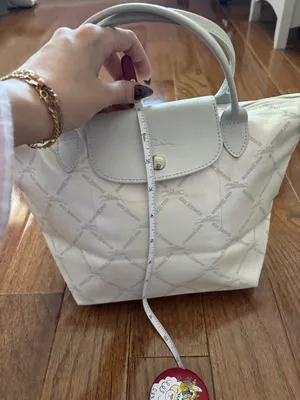 Longchamp limited edition metallic modele depose monogram small le pliage bag thumbnail 11