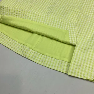 Zara Seersucker Plaid Mini Skirt Size Small NEW! Retail $39.90 thumbnail 7