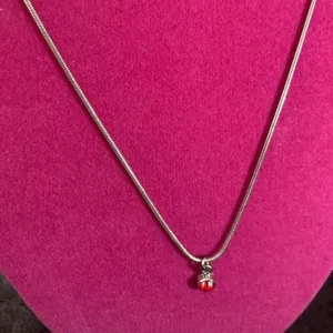 July Ruby Necklace Birthday Birthstone Month Red thumbnail 1