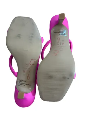 Mix No. 6 Neon Pink Double Hoop Slide Mules thumbnail 4