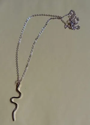 Gold Snake Pendant Necklace for Reptile Lovers thumbnail 1