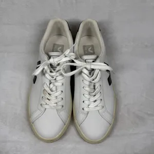 Veja Esplar Leather Sneakers Extra White Black Womens Size 7 EUR 38 Low‎ Top thumbnail 4