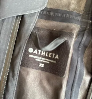 Athleta Black Raincoat/Windbreaker thumbnail 2