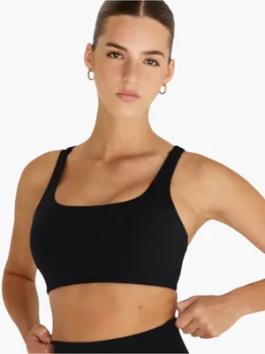 Astoria New. Astoria? Wait duplicate no. "Astoria New. LUXE IGNITE Staple Sports Bra - Black" thumbnail 1