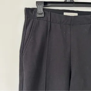 Everlane The Dream Pant Slim Straight Pintuck Pull On Pants Neutral Black S thumbnail 3