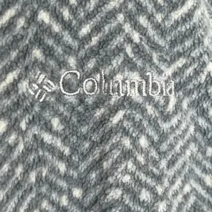 Columbia Womens Grey Herringbone Fleece Quarter‎ Zip Pullover Sweater Large thumbnail 7