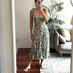 Reformation Twilight Midi Dress verde green floral size 2 thumbnail 11