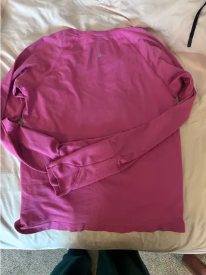 Hot Pink Lululemon Swifty Tech Long Sleeve thumbnail 3