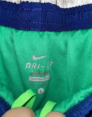 Nike Blue & Green Tempo Shorts •Large thumbnail 5