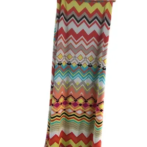 Maxi Skirt Multicolor Zigzag Size Medium Gold thumbnail 2