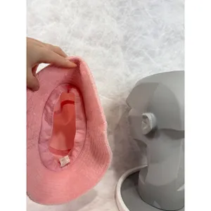 Target Pink Terry Cloth Floral Embossed Bucket Hat Kidcore Y2K Kawaii thumbnail 5