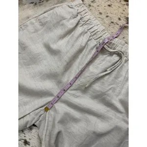 ARITZIA Wilfred The Lodge Pant CruiseLinen Wide Leg In Undyed Ecru Size Medium thumbnail 7