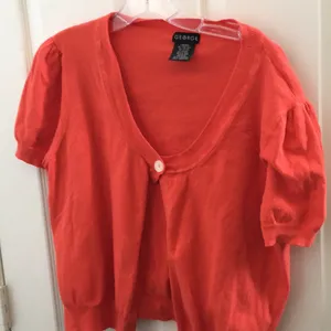 FINAL MARKDOWN Ladies George single button cardigan xl Orange thumbnail 1