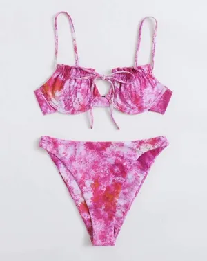SheIn Tie Dye Bikini thumbnail 1