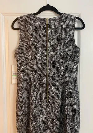 Calvin Klein NWT Black And White Knee Length Dress thumbnail 6