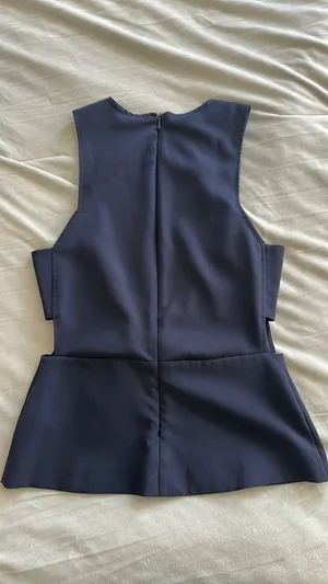 H&M business Blue Top thumbnail 2
