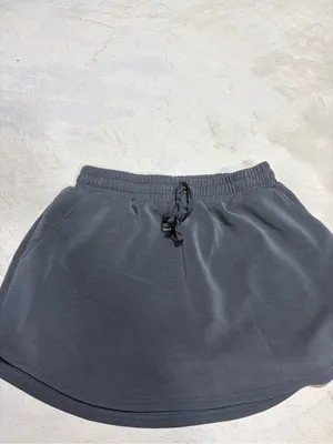 As revival Everyday Casual Drawstring skort in Charcoal xl thumbnail 2