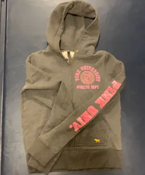 PINK Victoria’s Secret Full Zip Hoodie Sz Sm thumbnail 1