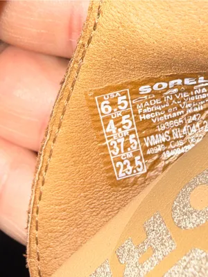 Sorel Ella Strappy Leather Ankle Strap Elastic Tan Beige Sandals Casual 6.5‎ thumbnail 7