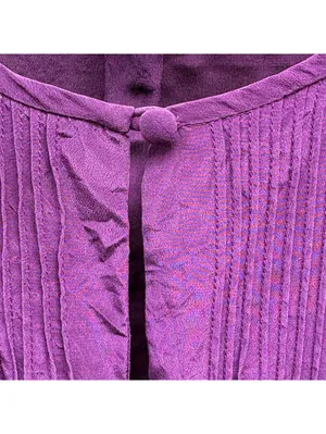 Suzi Chin Tie-Waist Dress | Purple, LS, 14 thumbnail 5
